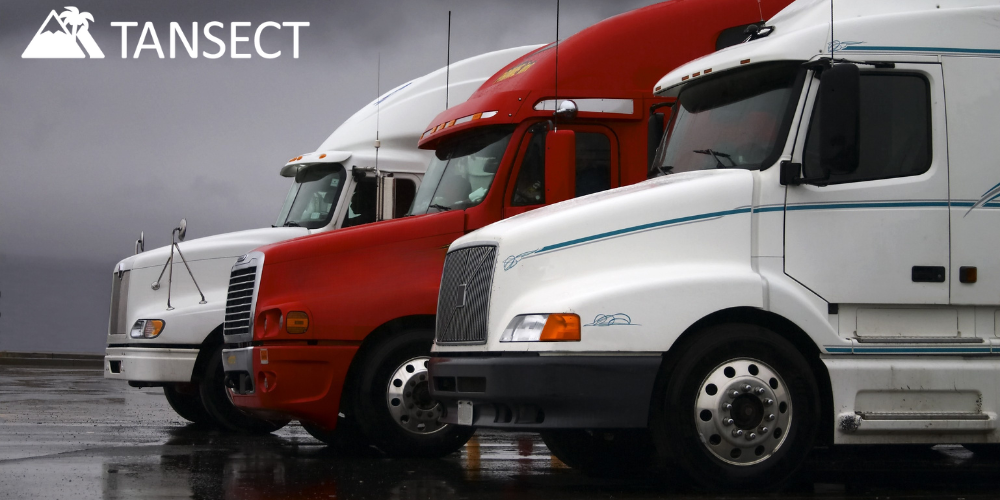 Tansect provides dedicated trucks.